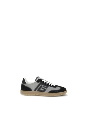 Balmain Gray Calf Leather Bos Taurus Low Top Sneakers - EU40/US7