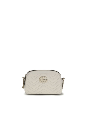 Gucci White Calf Leather Bos Taurus Handbag