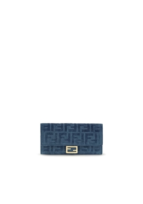 Fendi Blue Cotton Wallet