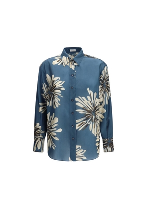 Brunello Cucinelli Multicolor Silk Pattern Shirt - S