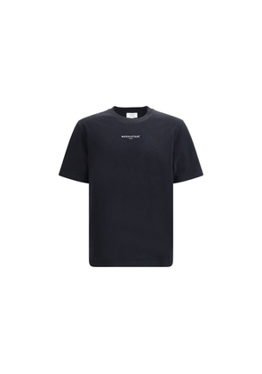 Maison Kitsuné Black Cotton T-Shirt - L