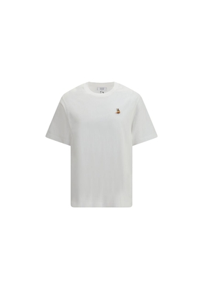 Maison Kitsuné White Cotton T-Shirt - L