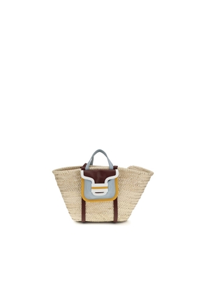 Pierre Hardy Beige Raffia Shoulder Bag