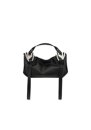 Diesel Black Calf Leather Bos Taurus Shoulder Bag