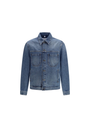 Off-White Blue Cotton Denim Jacket - L