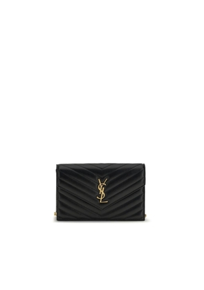 Saint Laurent Black Calf Leather Bos Taurus Wallet