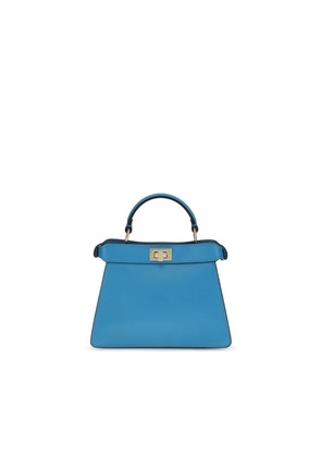 Fendi Blue Calf Leather Bos Taurus Shoulder Bag