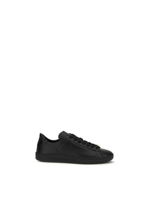 Valentino Garavani Black Calf Leather Bos Taurus Sneakers - EU39/US6