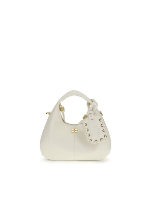 Ganni White Recycled Polyester Shoulder Bag