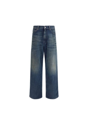 MM6 Blue Cotton Relaxed Fit Jeans - W30