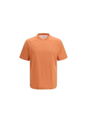 Brunello Cucinelli Orange Cotton T-Shirt - L