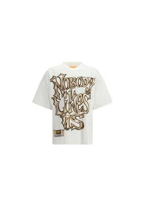 PDF Channel Beige Cotton T-Shirt - L