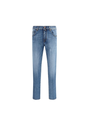 Jacob Cohen Blue Cotton Cropped Jeans - W33