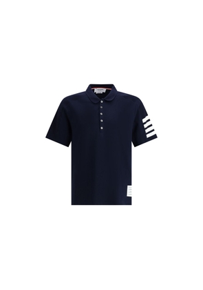Thom Browne Blue Cotton Polo Shirt - 2