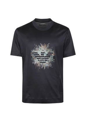 Emporio Armani graphic T-shirt - Blue