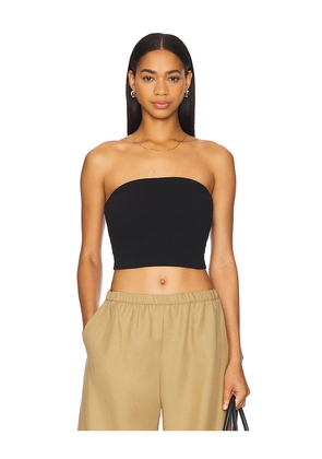 Enza Costa Jacquard Bandeau Top in Black. Size XS. Also in L.