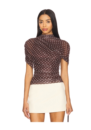 Amanda Uprichard x REVOLVE Evianna Top in Brown. Size S. Also in XS, L.