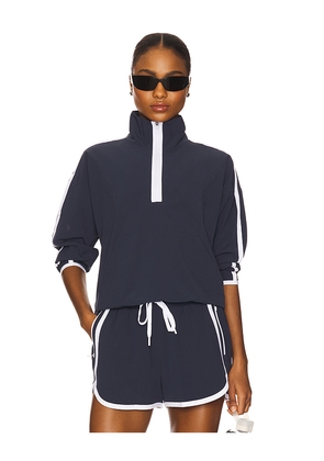 Beyond Yoga Contrast Half Zip Pullover in Navy. Size XS. Also in M.
