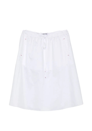 Low Classic drawstring midi skirt - White