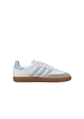 adidas Originals Kids Samba Og in White, Baby Blue. Size 11. Also in 12, 13, 1.