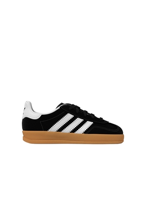 adidas Originals Toddler Gazelle Indoor in Black, White. Size 7. Also in 8, 9, 10.