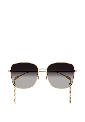 Gucci Eyewear oversized-frame gradient sunglasses - Gold
