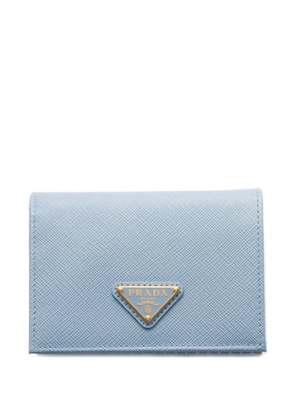 Prada small Saffiano leather wallet - Blue
