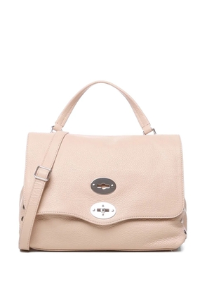 Zanellato turnlock studded leather tote bag - Neutrals