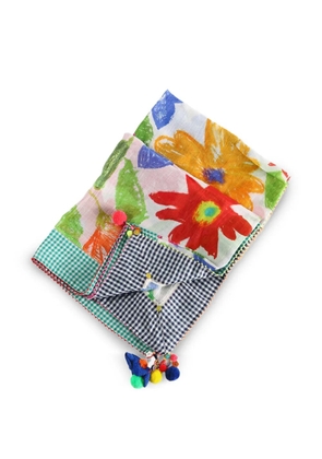 Pero floral print scarf - White