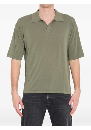 Roberto Collina ribbed V-neck T-shirt - Green