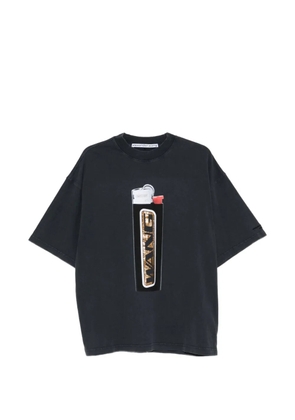 Alexander Wang rhinestone-embellished graphic-print T-shirt - Black