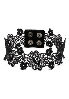 Manokhi floral-lace choker necklace - Black