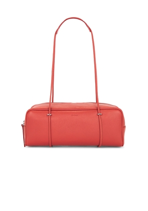 BY FAR Kimberly East-West Shoulder Bag in Red.