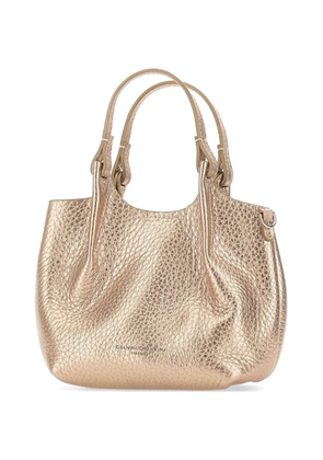 GIANNI CHIARINI Dua grained-leather tote bag - Gold