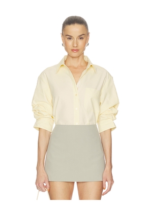 Brochu Walker Pia Shirt in Lemon. Size XS. Also in S, M, L.