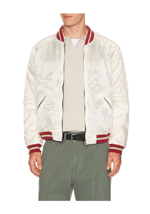 Beams Plus Oriental Jacket Reversible in Navy,White. Size S. Also in M, L, XL.