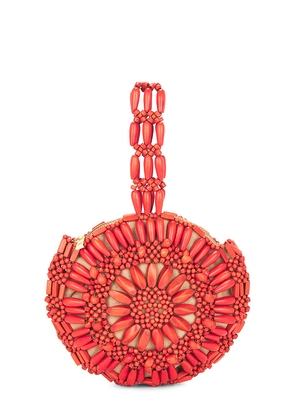 Aranaz Flordeliza Clutch in Red.