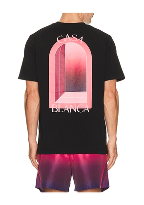 Casablanca Arches Classic Tee in Black. Size S. Also in M, L, XL/1X, XXL/2X.