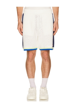 Casablanca Crochet Shorts in White. Size M. Also in L, S, XL/1X, XXL/2X.