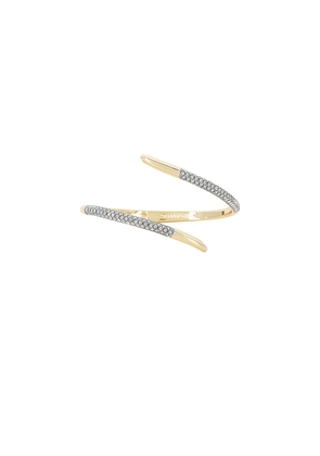 Demarson Vesey Cuff Bracelet in Metallic Gold.