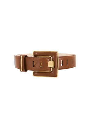 BALMAIN Anthem Belt in Brown. Size 75. Also in 80, 85.