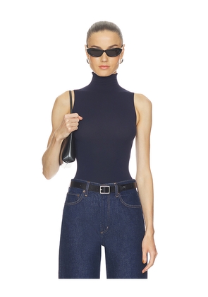 Commando Ballet Sleeveless Bodysuit in Navy.