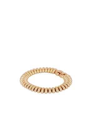 Jenny Bird Sofia Bracelet in Metallic Gold. Size S/M. Also in M/L.