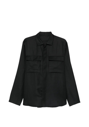 Nine In The Morning Freud flap-pocket shirt - Black