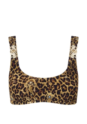 Camilla crinkle strap trims bikini top - Neutrals