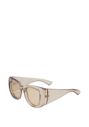 Saint Laurent Eyewear oval-frame sunglasses - Neutrals