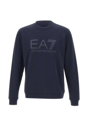 Ea7 Emporio Armani Core Identity tonal-logo sweatshirt - Blue