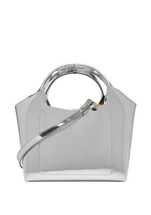Love Moschino logo lettering tote bag - Silver