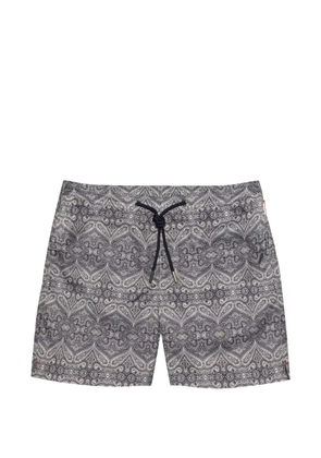 Orlebar Brown Bulldog drawcord patterned swim shorts - Blue