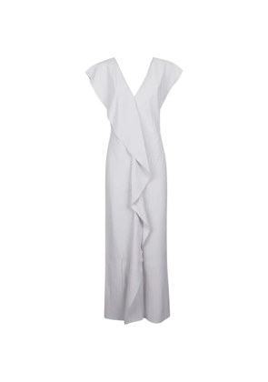 Patrizia Pepe V-neck draped dress - White